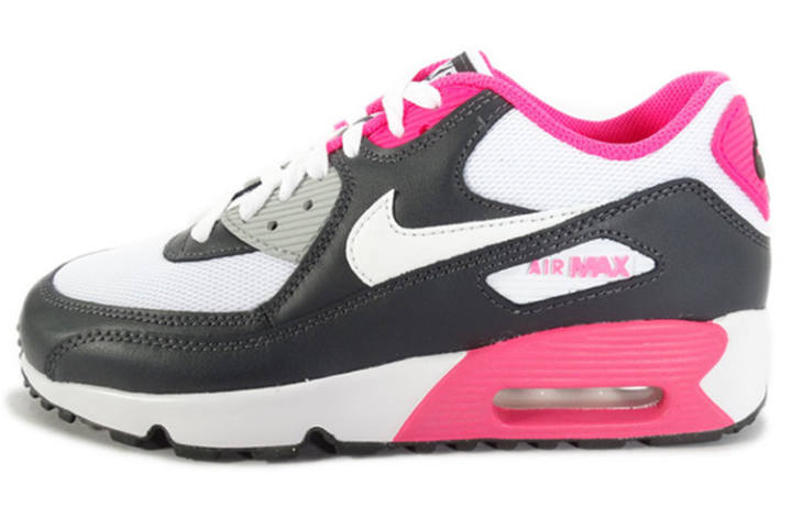 Nike Nike Air Max 90 Mesh Black White Pink GS
