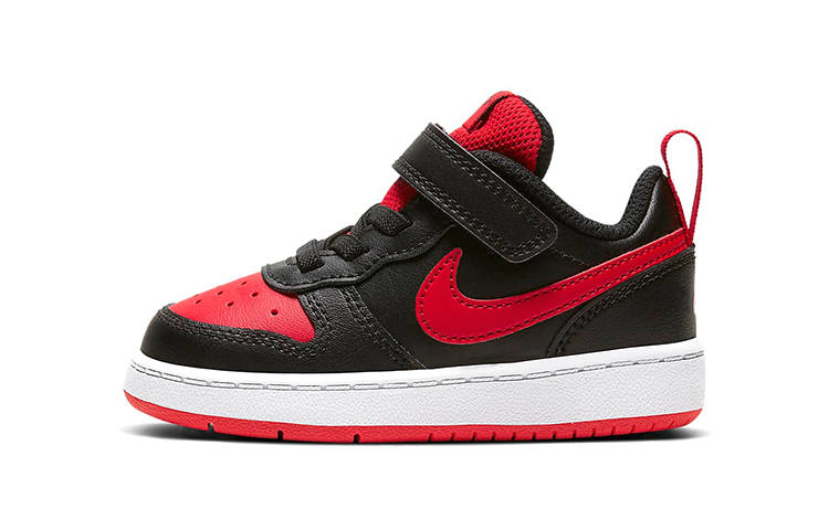 Nike Nike Court Borough Low 2 Slip Resistant Cushioning Abrasion Resistant Mid top Skateboard Shoes Black Red