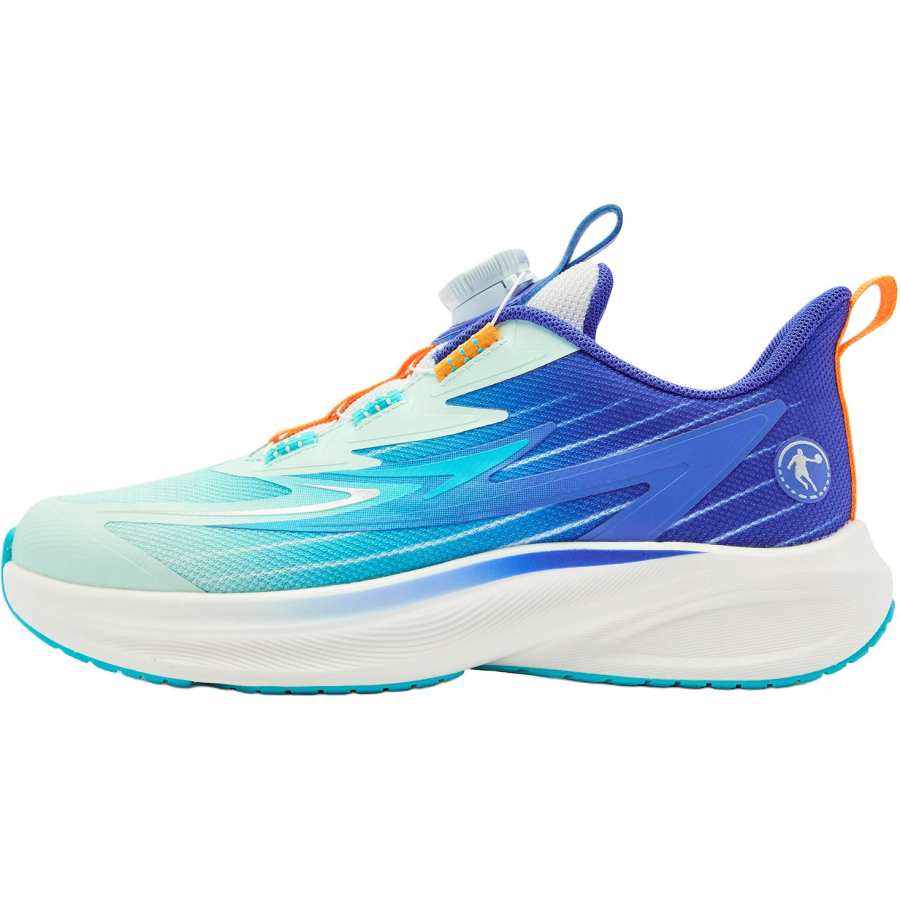 QIAODAN Textile, Synthetic Leather Low top Running Shoes Blue 34 42 Unisex