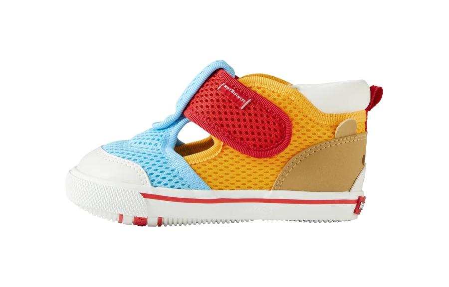 MIKI HOUSE Comfortable Low top Toddler Shoes Blue Yellow Red Made In Japan Infant And Toddler