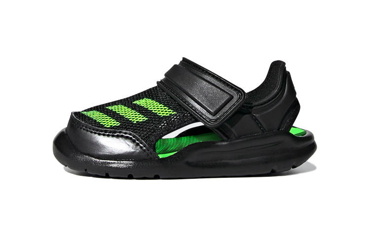 Adidas Adidas Fortaswim Slip Resistant Anti Kick Cushioning Low top Baby & Toddler Shoes Black Infant And Toddler