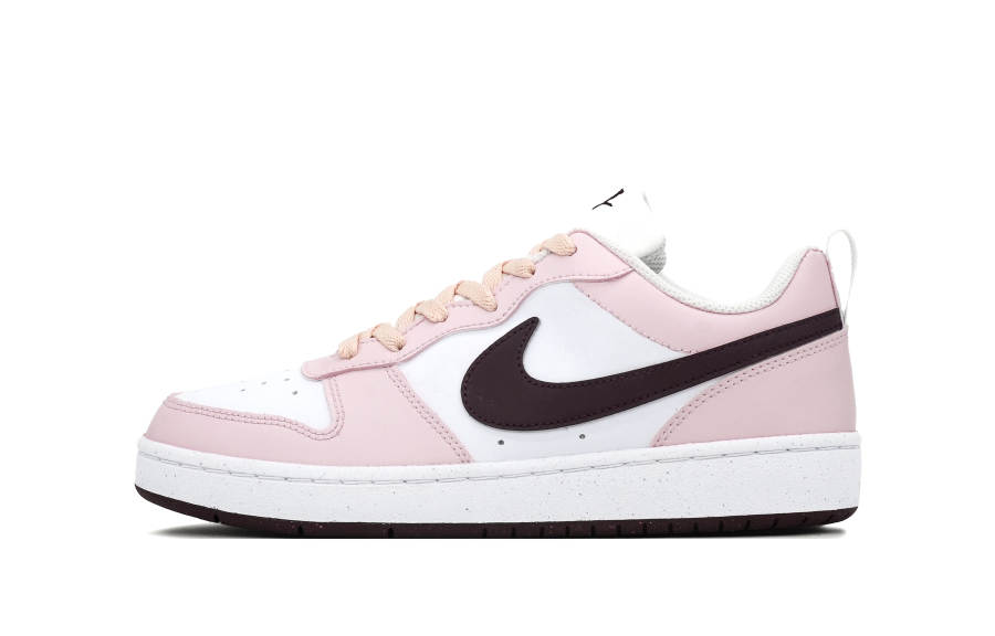 Nike Nike Court Borough Slip Resistant Abrasion Resistant Low top Kids' Skateboarding Shoes Pink White Teenagers
