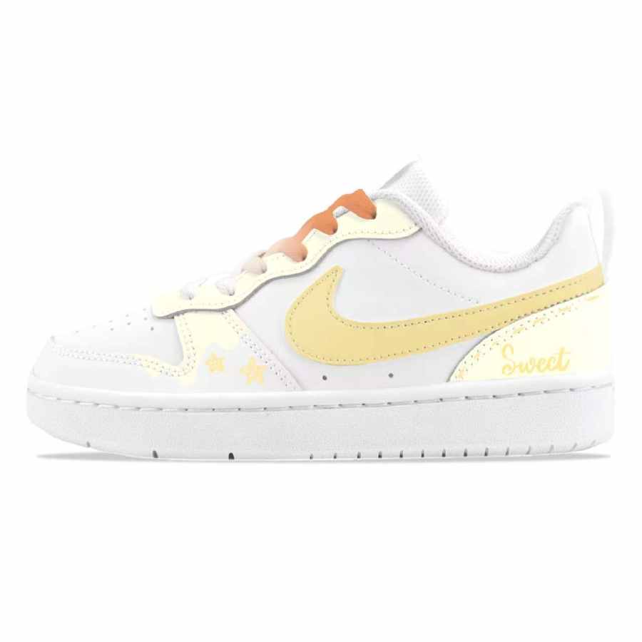 Nike Nike Court Borough Leather Slip Resistant, Abrasion Resistant, Breathable Low top Kids' Skateboarding Shoes Teenagers