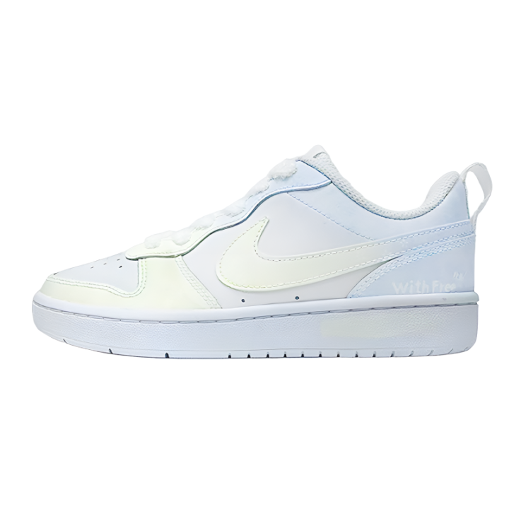 Nike Nike Court Borough Cloudy Light Story Leather Low top Kids' Skateboarding Shoes Light Blue Unisex