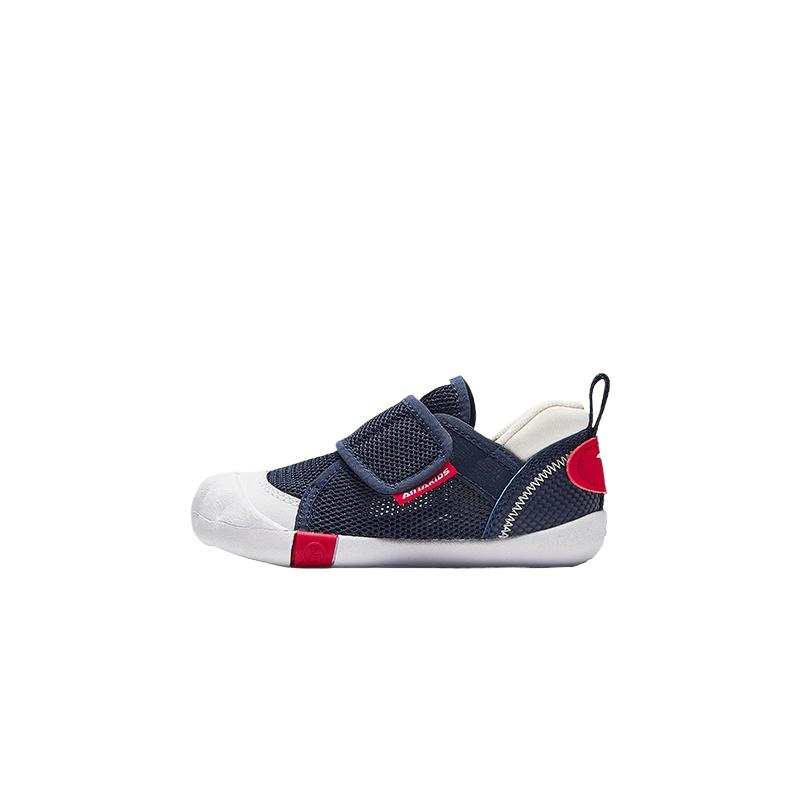 Antakids Synthetic Leather, Textile Low top Toddler Shoes New Ink Blue/Anta White Infant And Toddler