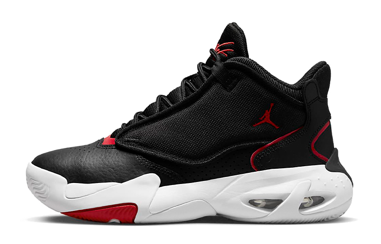 Jordan Jordan Max Aura 4 Slip Resistant Cushioning Abrasion Resistant High top Basketball Shoes Black White Unisex