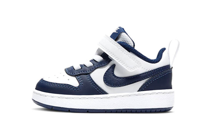 Nike Nike Court Borough 2 Low Comfortable Low top Skateboard Shoes Blue White Infant And Toddler