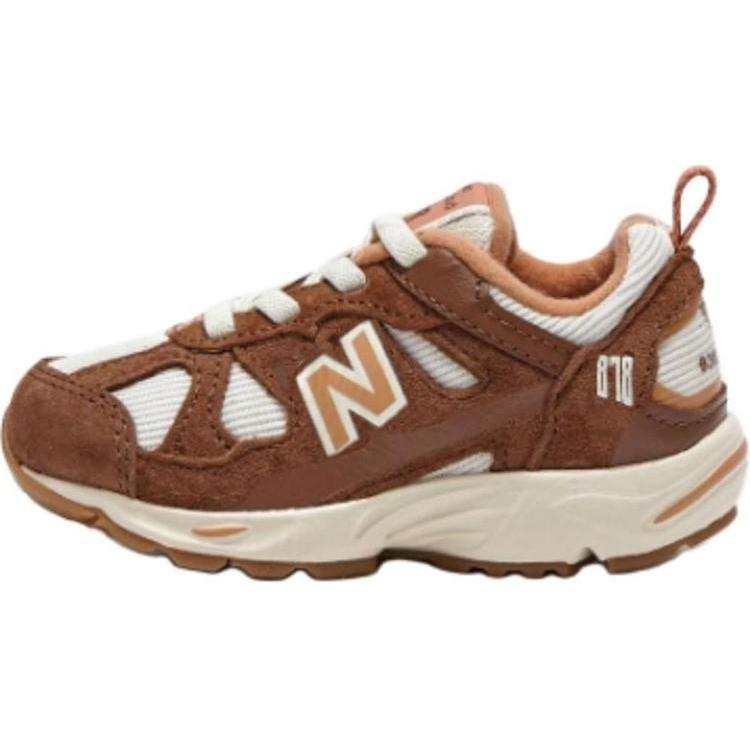New Balance New Balance Abrasion Resistant Low top Kids' Running Shoes Brown Children Aged 3 7 Years Old