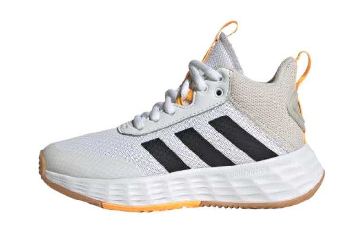 Adidas Adidas OwnTheGame 2.0 K Abrasion Resistant Children's Basketball Shoes White Black Yellow Kids'