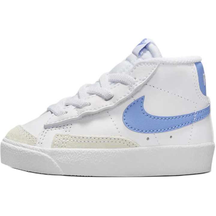 Nike Nike Blazer Mid Slip Resistant Abrasion Resistant Mid top Toddler Shoes White Blue Infant And Toddler