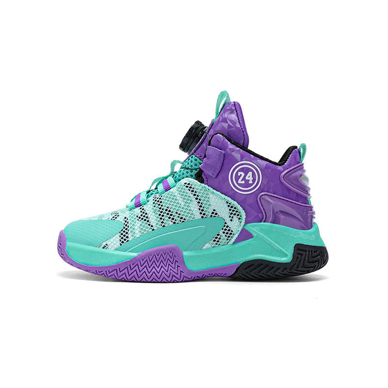 Moffett Mesh Slip Resistant Abrasion Resistant Slip Resistant Abrasion Resistant Mid top Basketball Shoes Kids'