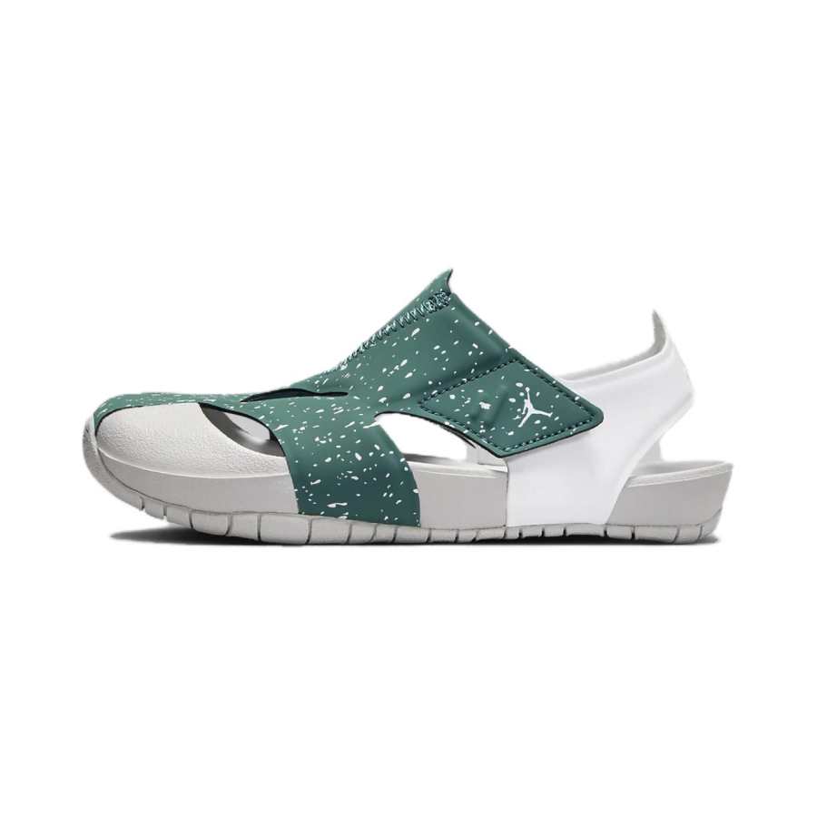 Jordan Jordan Flare Slip Resistant, Abrasion Resistant, Lightweight Children's Sandals White Green Children Aged 3 7 Years Old