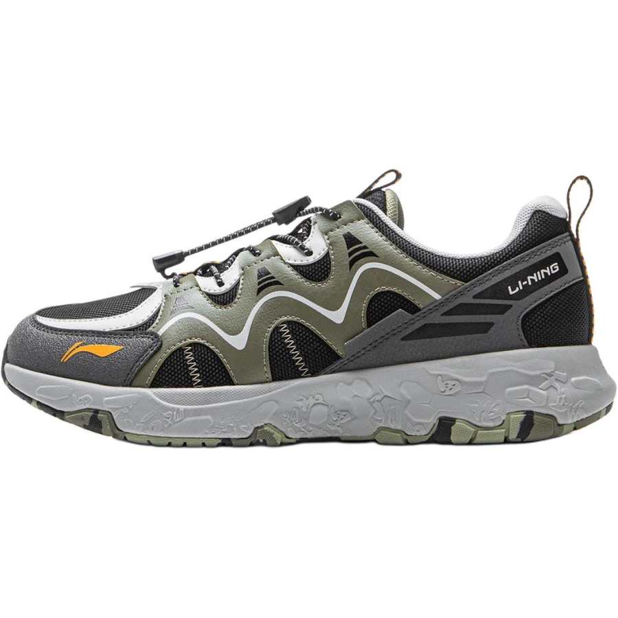 Li-Ning YOUNG Li Ning YOUNG Running Cushioning Abrasion Resistant Rebound Waterproof Low top Kids' Running Shoes Green Kids'