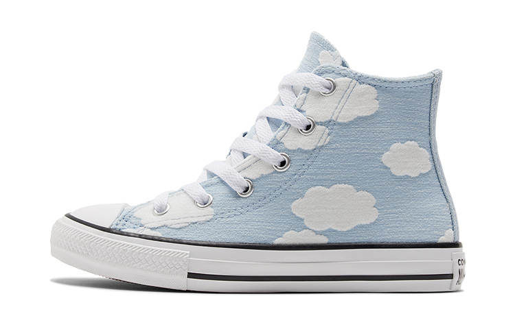 Converse Chuck Taylor All Star High top Kids Canvas Shoes Blue Children Aged 3 7 Years Old