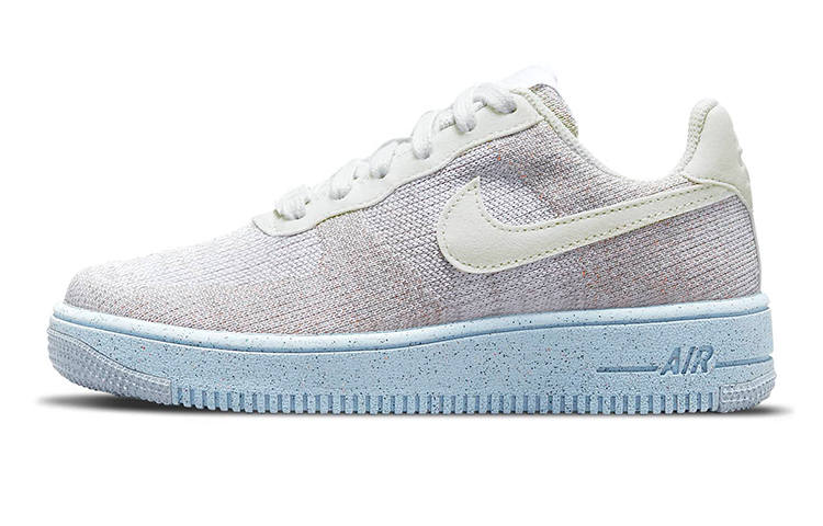 Nike Nike Air Force 1 Crater Flyknit Low top Skateboard Shoes Beige White Blue Unisex
