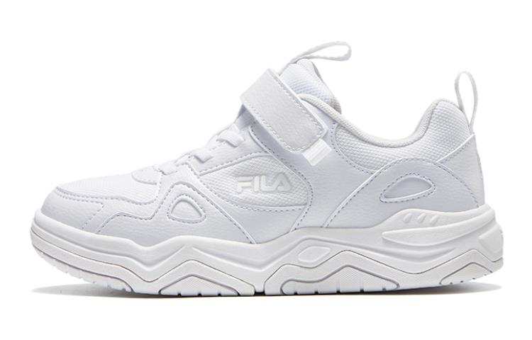 FILA KIDS Comfortable Abrasion Resistant Low top Kids' Skateboarding Shoes White Teenagers