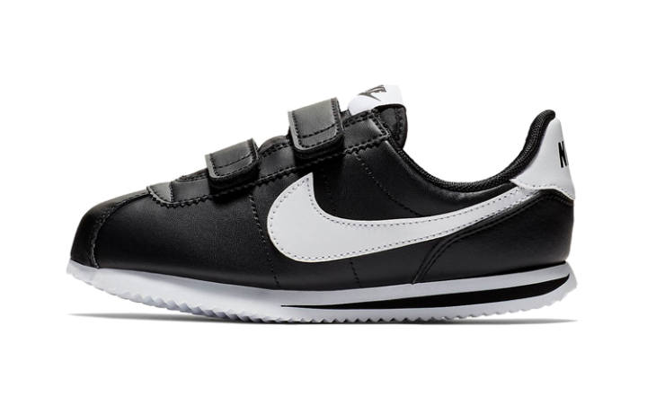 Nike Nike Cortez Basic SL Low top Running Shoes Black White Children Aged 3 7 Years Old