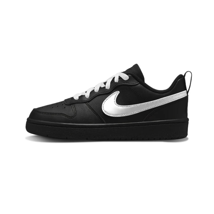 Nike Nike Court Borough Synthetic Leather Slip Resistant Slip Resistant Low top Skateboard Shoes Black Kids'