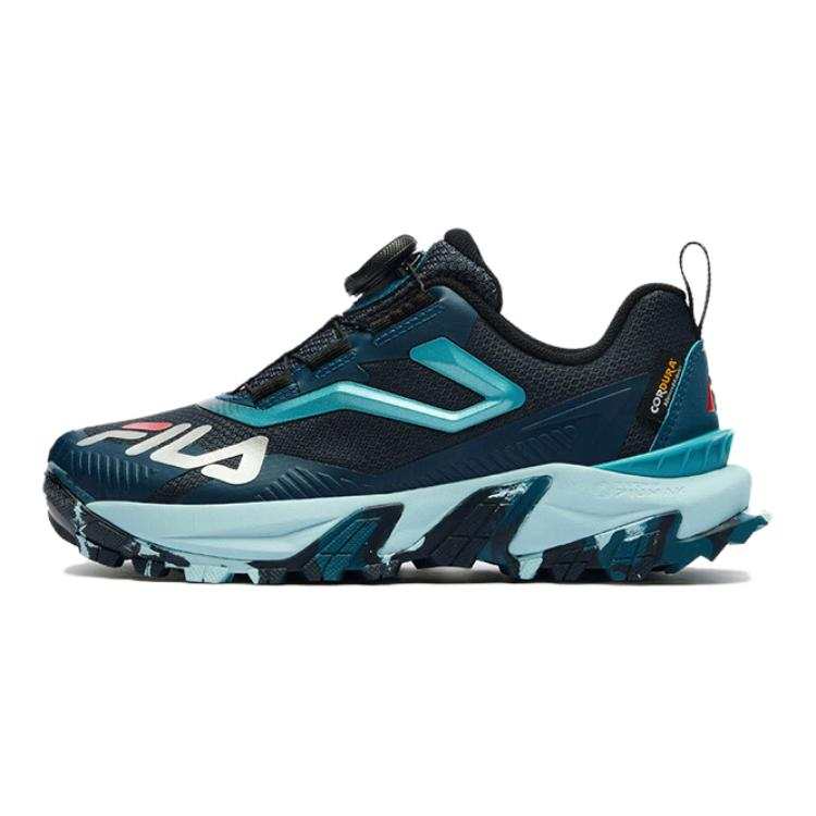 FILA KIDS Slip Resistant Abrasion Resistant Low top Kids' Outdoor Shoes Blue Teenagers