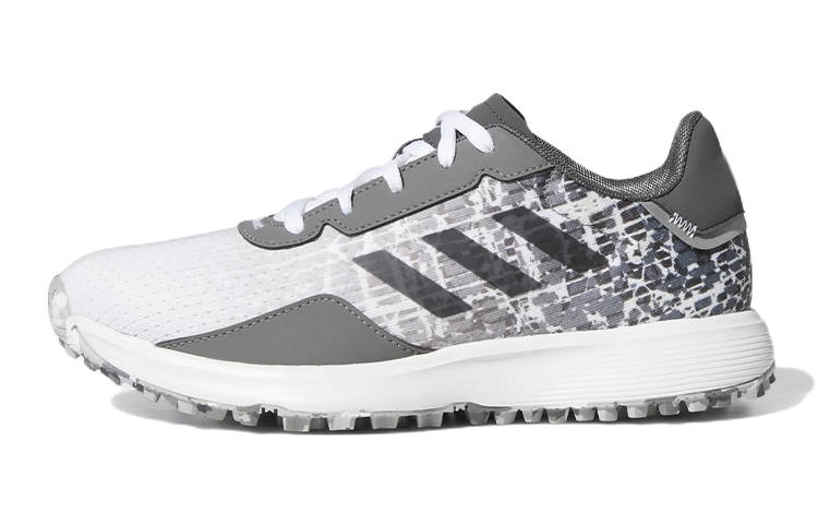 Adidas Adidas S2G Juniors' Spikeless Golf K Abrasion Resistant Kids' Training Shoes White Gray Kids'