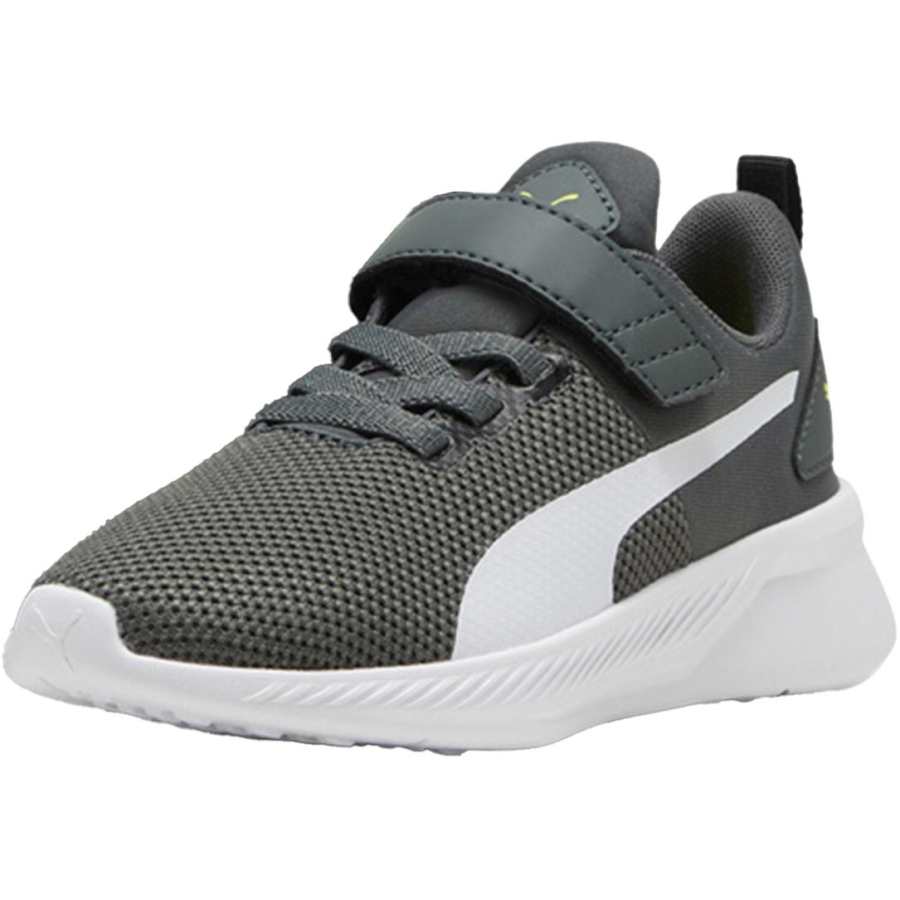 PUMA Flyer Comfortable Abrasion Resistant Abrasion Resistant Low top Kids' Running Shoes Gray White Kids'