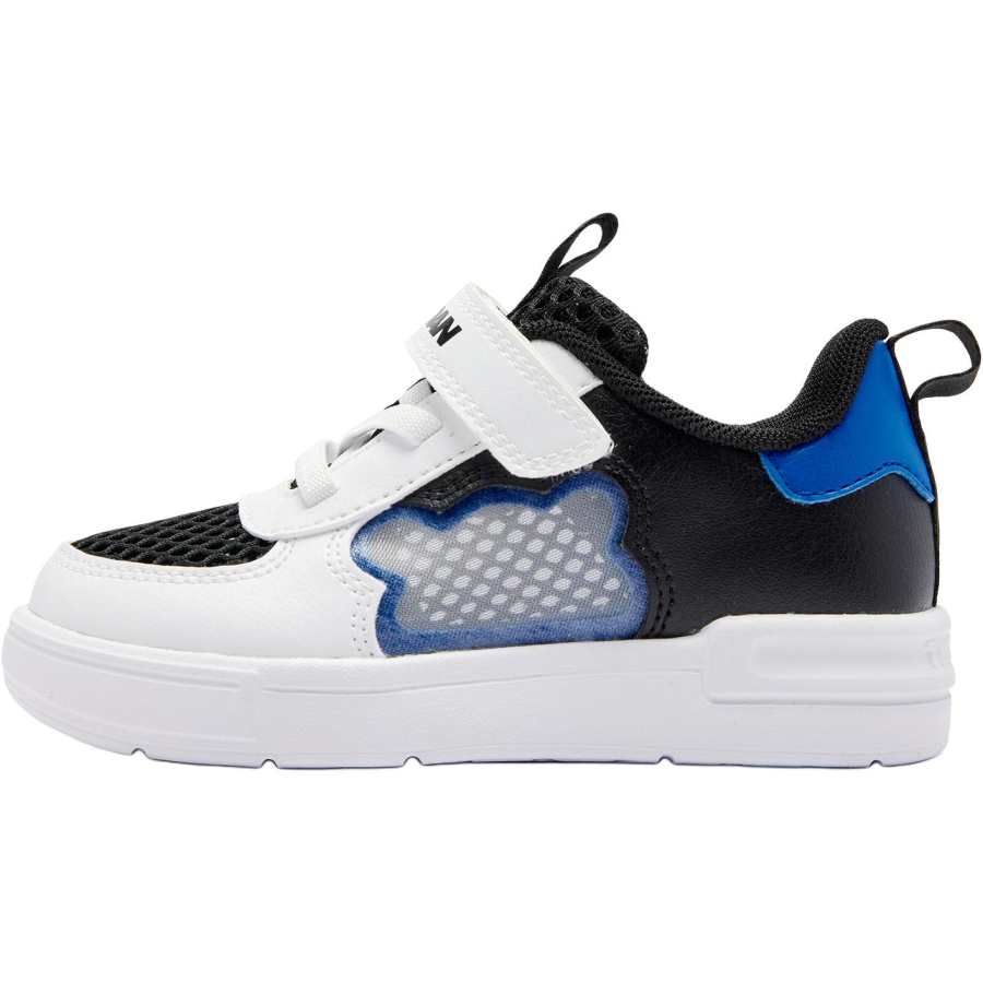 QIAODAN Slip Resistant Abrasion Resistant Low top Toddler Shoes Black/Jordan White Infant And Toddler