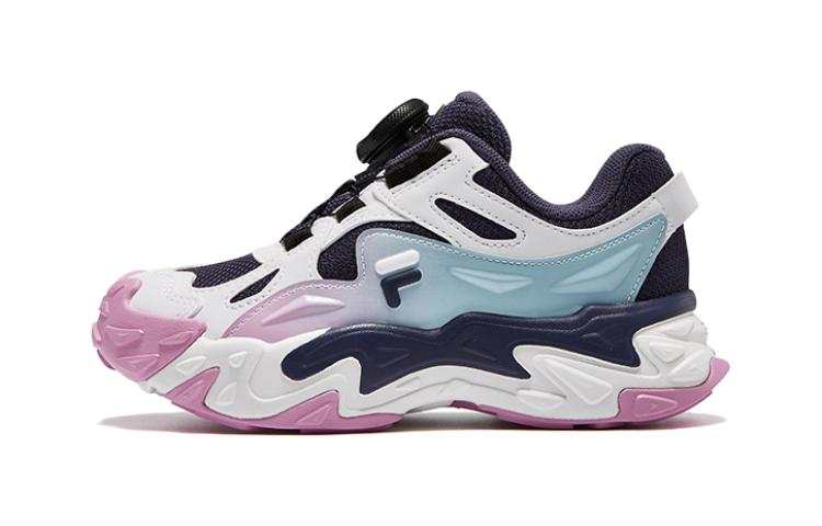 FILA KIDS Boa Low top Abrasion Resistant Abrasion Resistant Kids' Training Shoes Blue Children Aged 3 7 Years Old