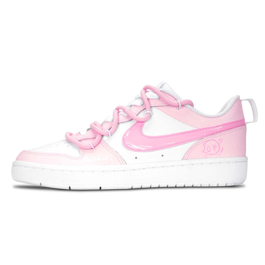 Nike Nike Court Borough Low 2 Leather Non Slip And Waterproof Low top Kids' Skateboarding Shoes Teenagers