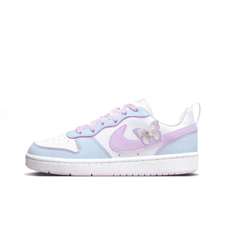 Nike Nike Elegant Purple With A Leisurely Charm Synthetic Leather Slip Resistant Abrasion Resistant Low top