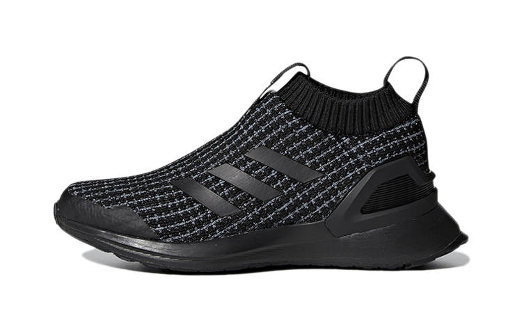 Adidas Adidas Rapida Run LL Abrasion Resistant Breathable Low top Kids' Running Shoes Black Children Aged 3 7 Years Old