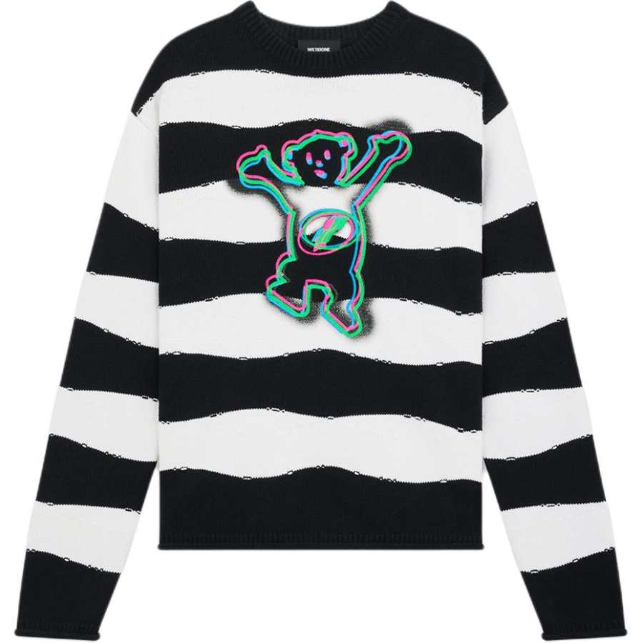 WE11DONE WE11DONE Sweaters Unisex Black Crew Neck Moderate