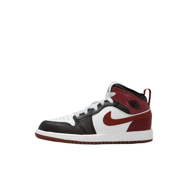 Jordan Jordan 1 Mid top Basketball Shoes White Kids'