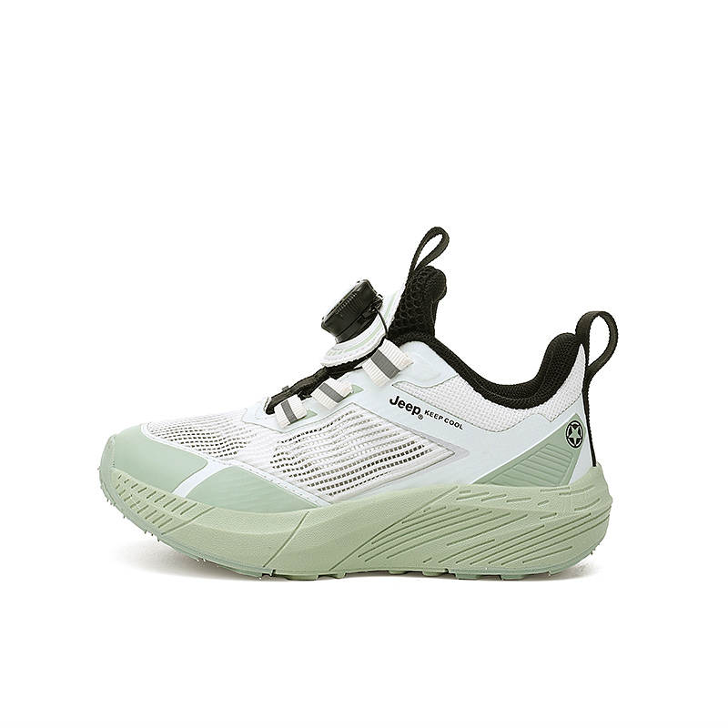 Jeep Low top Kids' Running Shoes Black White Green Kids'