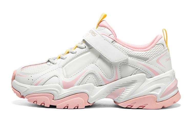 Skechers Stamina V2 Low top Kids Lifestyle Shoes White Pink Teenagers
