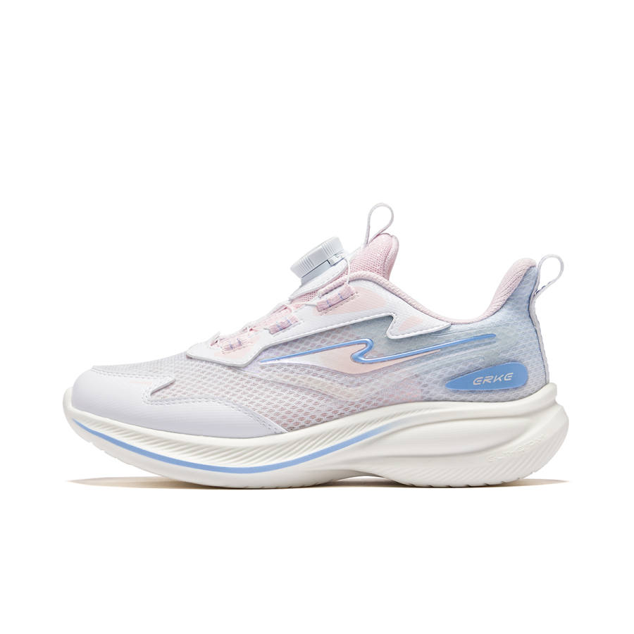 ERKE KIDS Awakening Of Insects 3 Synthetic Leather, Textile Low top Running Shoes Erke White/Gan Purple Blue Teenagers