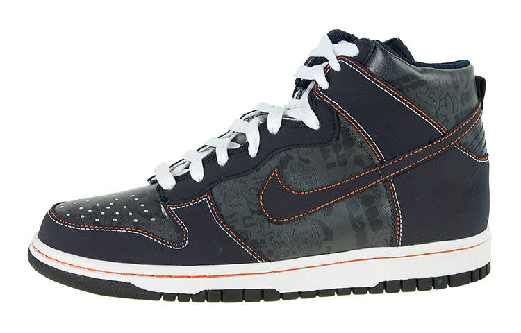 Nike Nike Dunk Synthetic Leather Slip Resistant Abrasion Resistant Thermal High top Skateboard Shoes Dark Gray Unisex