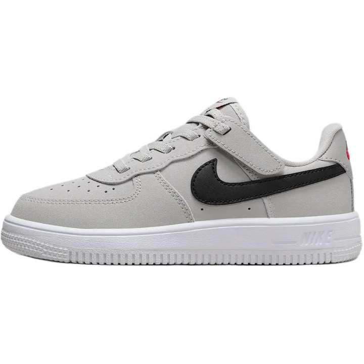 Nike Nike Force 1 Low LV8 EasyOn Slip Resistant Abrasion Resistant Low top Kids' Skateboarding Shoes Gray/White/Black Kids'