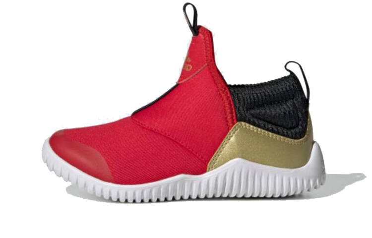 Adidas Adidas Rapidazen C Non slip Lightweight Low top Kids' Running Shoes Red Gold Children Aged 3 7 Years Old