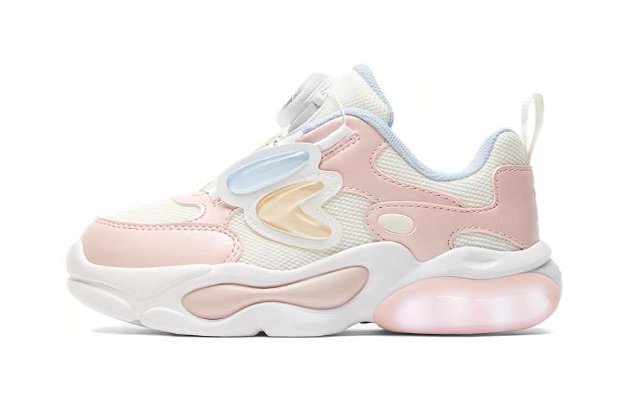 FILA KIDS Boa Abrasion Resistant Abrasion Resistant Low top Kids Lifestyle Shoes Pink White Children Aged 3 7 Years Old
