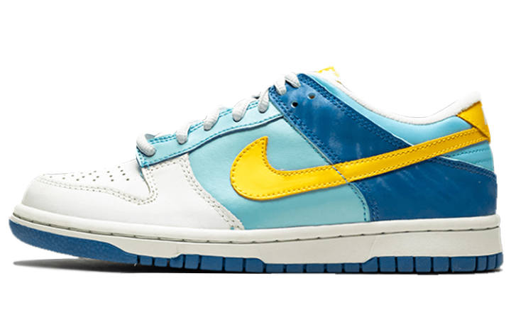 Nike Nike Dunk Splash Low top Skateboard Shoes Blue Yellow Unisex