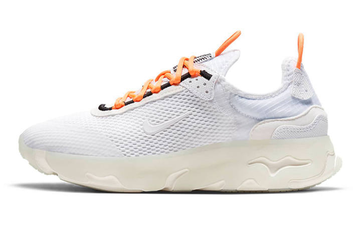 Nike Nike React Live Slip Resistant, Abrasion Resistant, Breathable Low top Running Shoes White Orange Unisex