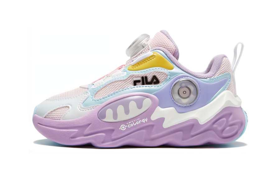 FILA KIDS Comfortable Low top Kids' Running Shoes Mauve Pink Hibiscus Children Aged 3 7 Years Old