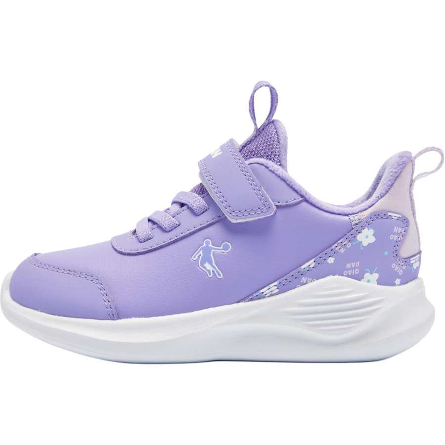 QIAODAN Fabric Slip Resistant Abrasion Resistant Children's Cotton Shoes Purple Children Aged 3 7 Years Old