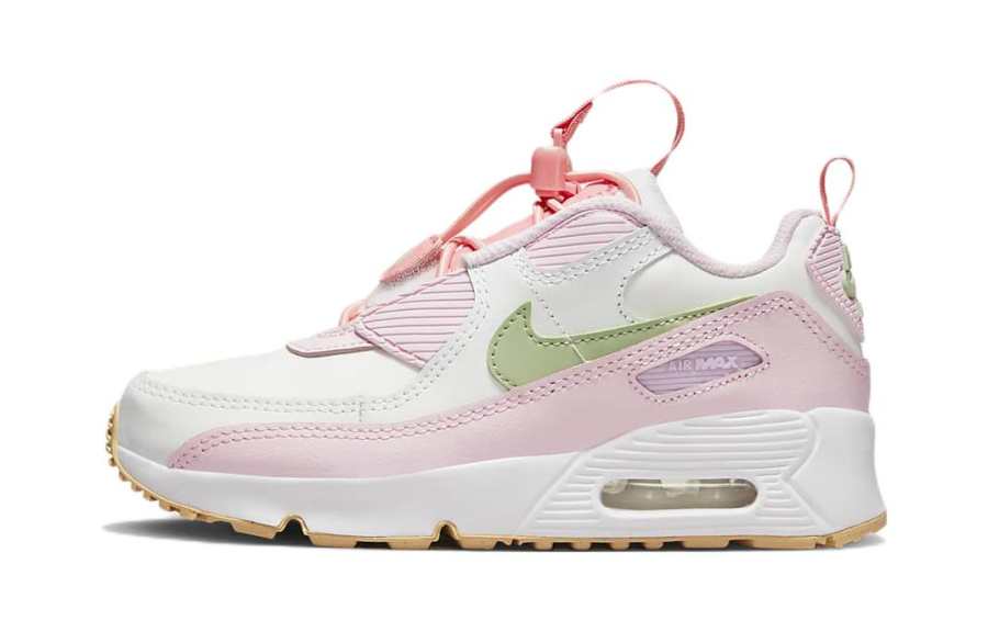 Nike Nike Air Max 90 Toggle Kids Lifestyle Shoes White Pink Children Aged 3 7 Years Old