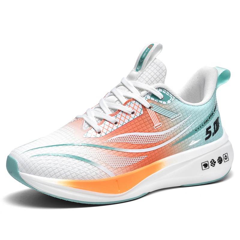 KUDING Cushioning Slip Resistant Abrasion Resistant Breathable Low top Running Shoes Men's