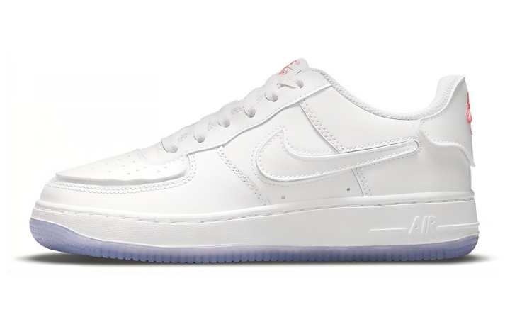 Nike Nike Air Force 1 Slip Resistant Cushioning Abrasion Resistant Low top Skateboard Shoes White Blue Unisex