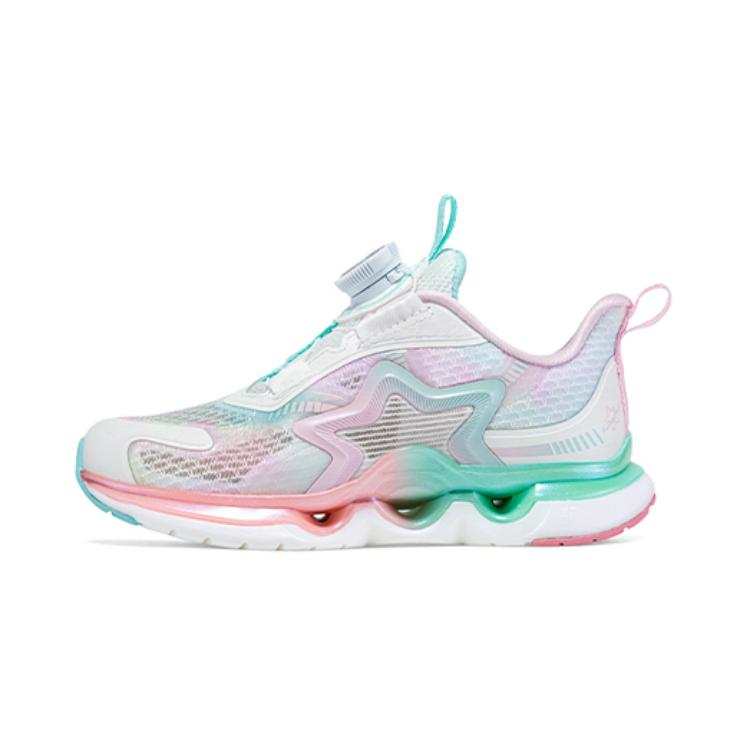 XTEP Slip Resistant Low top Kids' Running Shoes White Pink Children Aged 3 7 Years Old