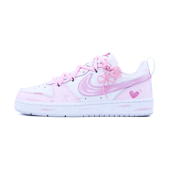 Nike Nike Court Borough Peach Blossom With Morning Glory Synthetic Leather