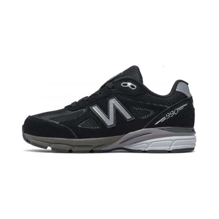 New Balance New Balance NB 990 V4 Low Top Kids' Running Shoes Black Children Aged 3 7 Years Old