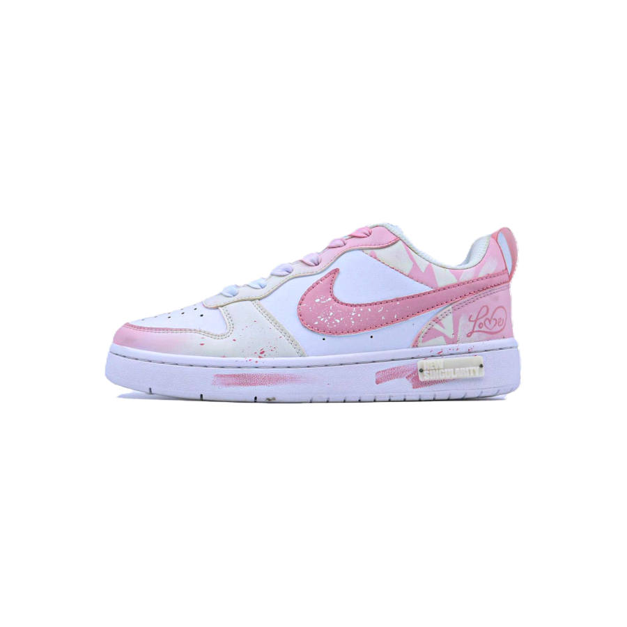 Nike Nike Court Borough Low 2 Low top Kids' Skateboarding Shoes White Pink Unisex